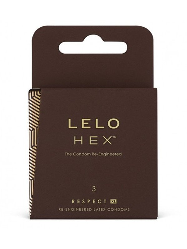 Opakowanie prezerwatyw LELO HEX, 3 sztuki