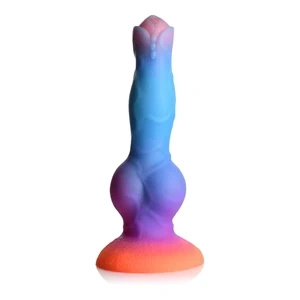 XR Brands Creature Cocks dildo silikonowe świecące w ciemności, kolorowe