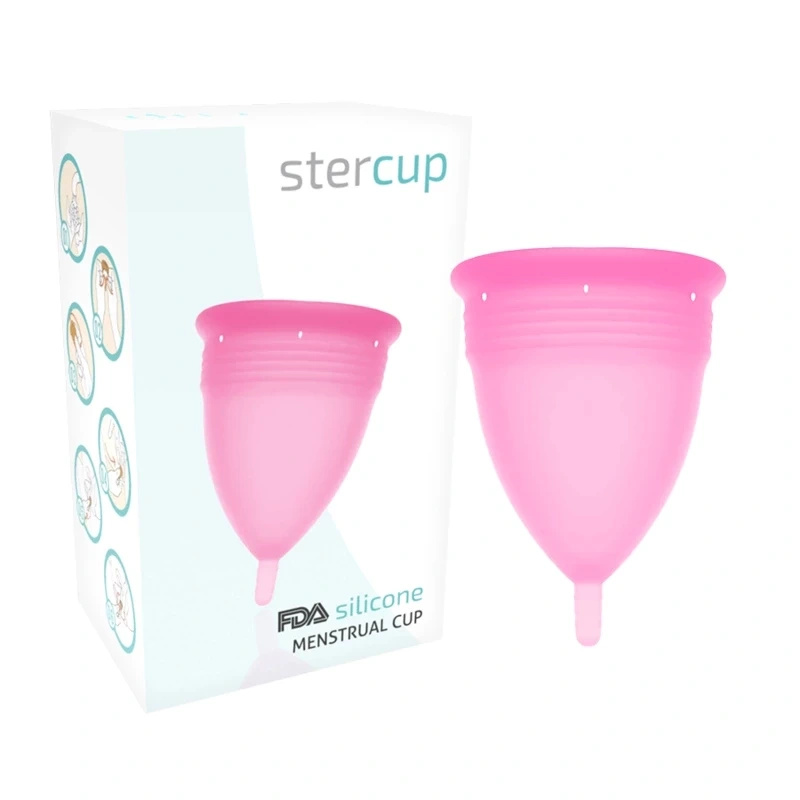 Stercup kubeczek menstruacyjny L, różowy, silikonowy, 24 ml