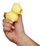 Unihorn Bean Blossom stymulator w kształcie jednorożca, podwójny silnik, silikon, fioletowy