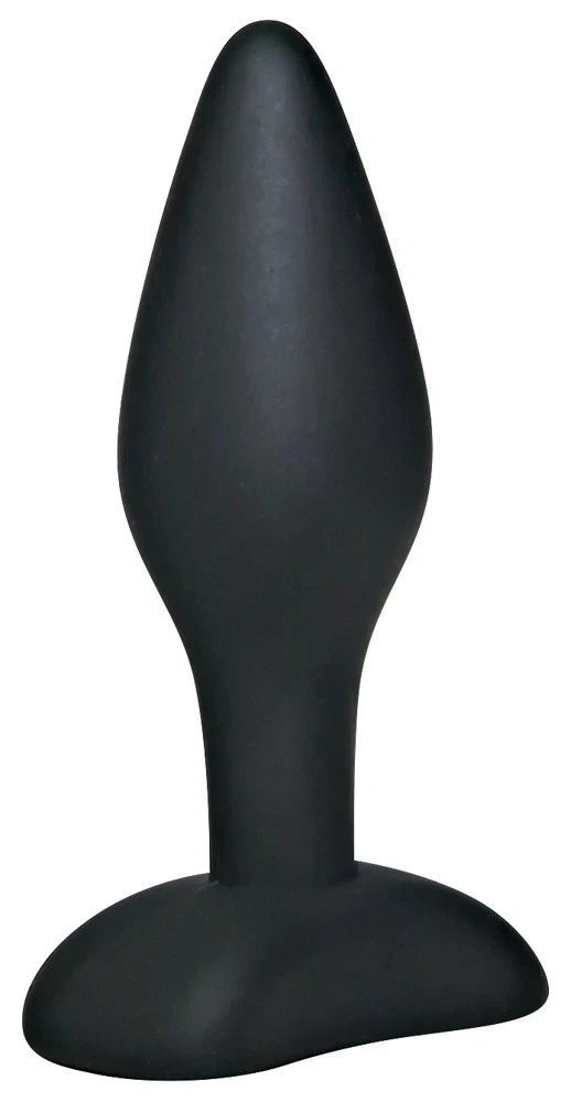 Black Velvets korek analny mały 9 cm silikonowy czarny