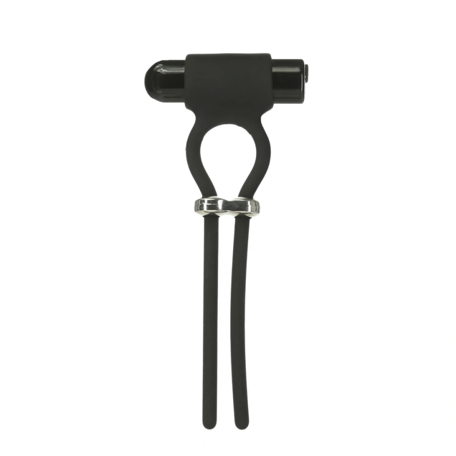 PowerBullet Bolo czarny – regulowany pierścień wibrujący USB, 9 trybów