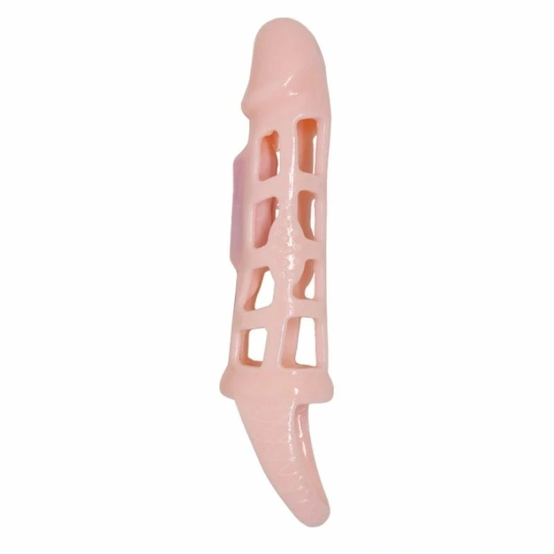Baile przedłużka z wibracjami i paskiem, TPR, 13,5 cm