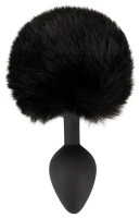 You2Toys Fluffy Tail Black M – korek analny z puszystym ogonem