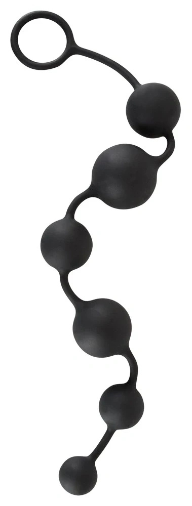 Black Velvets kulki analne silikonowe elastyczne 40 cm