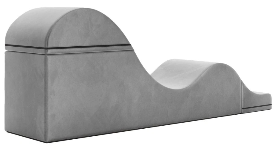 Liberator Aria Flip Chaise Grey – szezlong tapicerowany, regulowany, szary