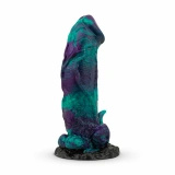 Mythical Mates Dragonfly dildo silikonowe z przyssawką, fioletowo-zielone