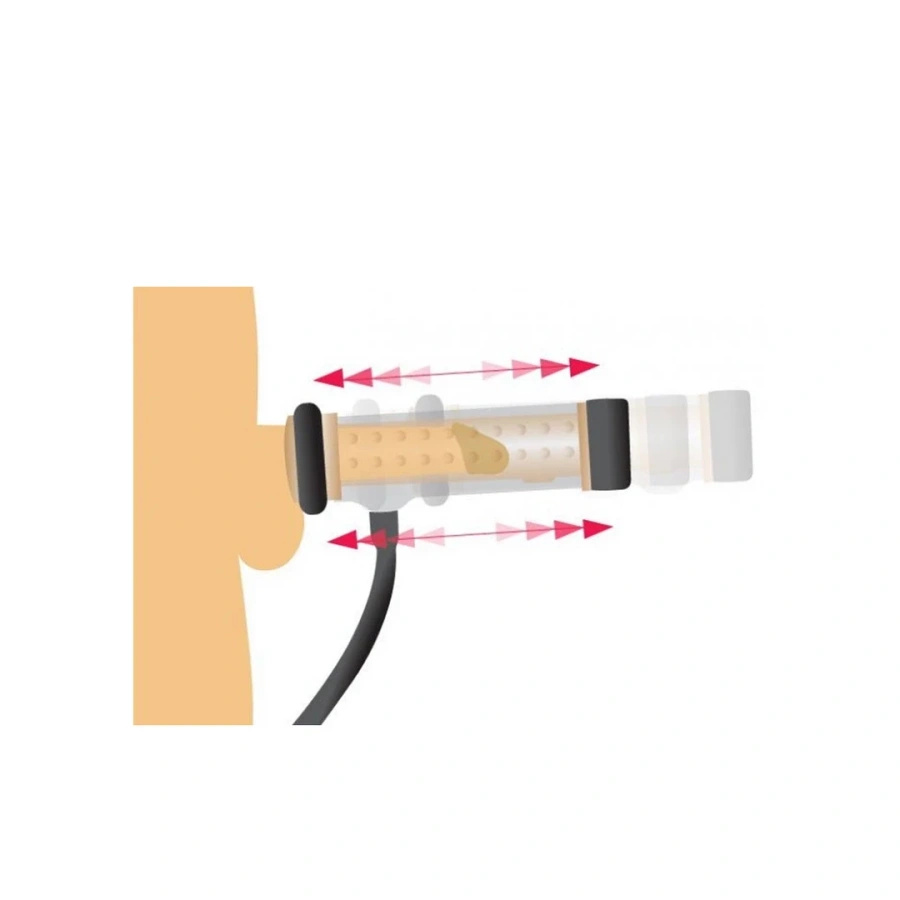 XR Brands teksturowany cylinder wymienny do maszyny Milker Automatic Stroker