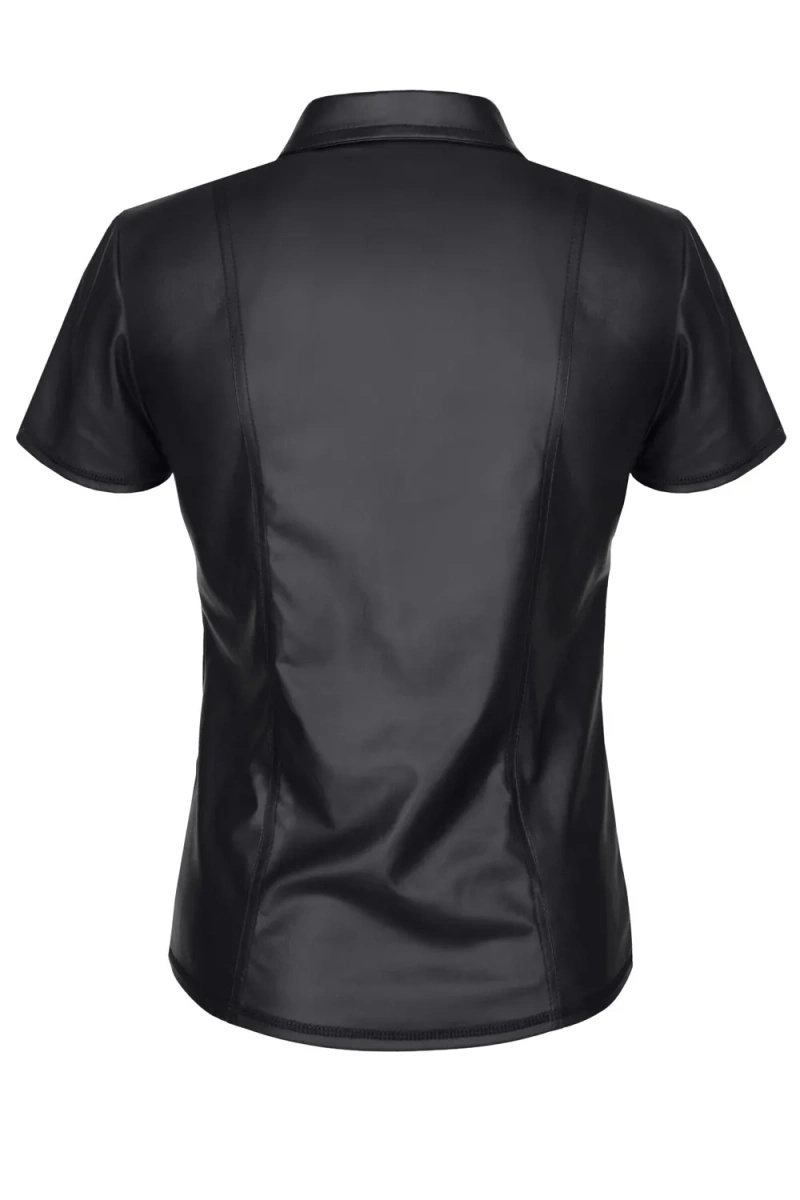 Koszulka Polo Wetlook Klasyczna Romano Czarna Regnes