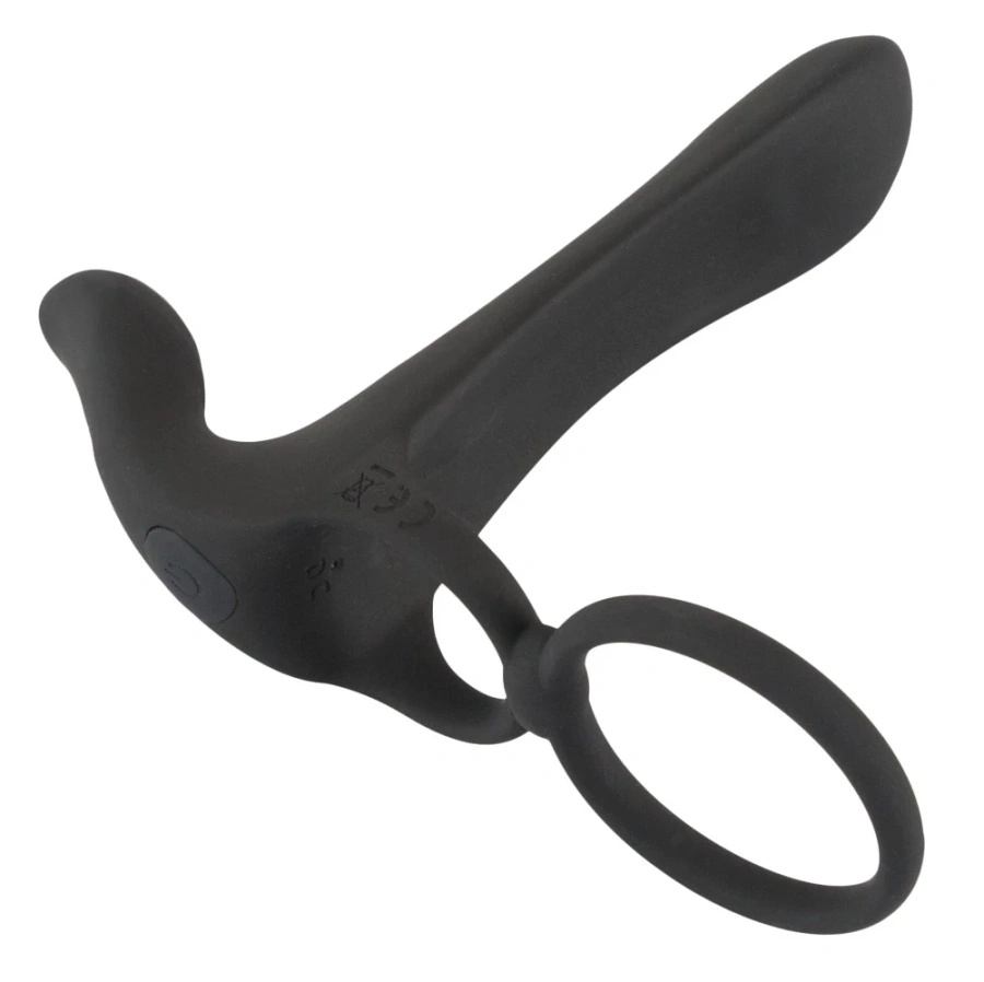 Black Velvets pierścień wibrujący silikonowy 14 cm czarny USB wodoodporny