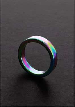 Steel Flat Ring Rainbow pierścień płaski 45 mm, stal nierdzewna