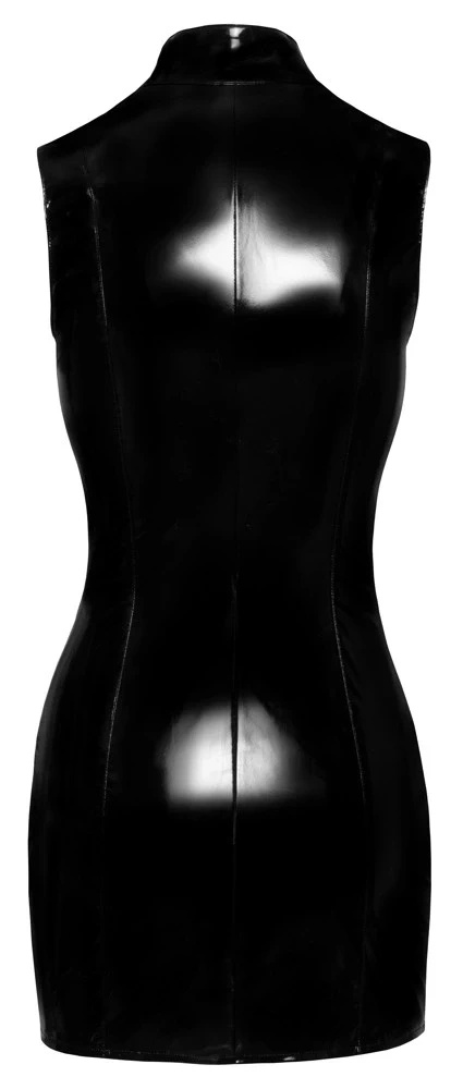 Black Level sukienka mini z siateczką, czarna z połyskiem, S