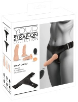 You2Toys RC Vibe zestaw strap-on z uprzężą, 2 końcówkami i wibracjami na pilota