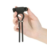 PowerBullet Bolo czarny – regulowany pierścień wibrujący USB, 9 trybów