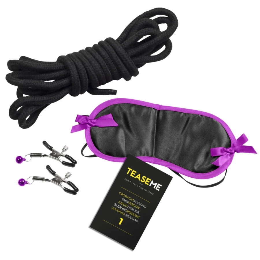 XXXME TEASEME Time to Play – gra partnerska z akcesoriami 15 x 15 cm