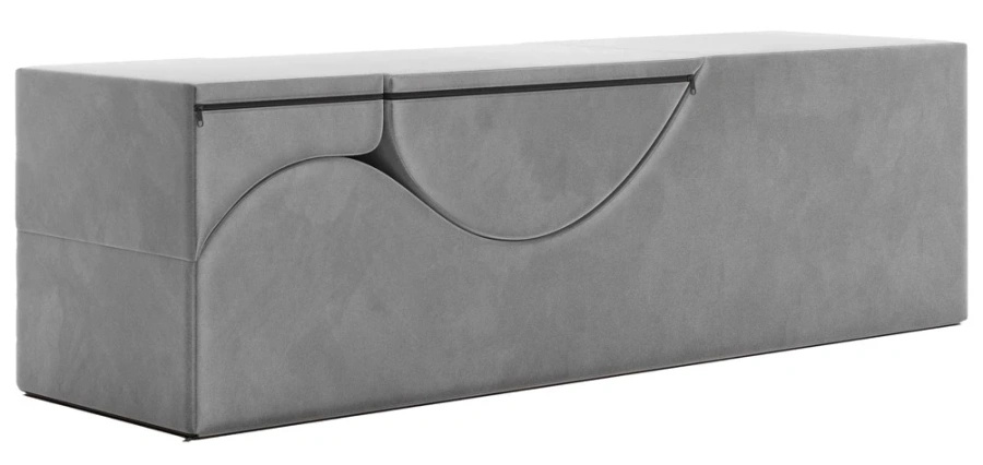 Liberator Aria Flip Chaise Grey – szezlong tapicerowany, regulowany, szary