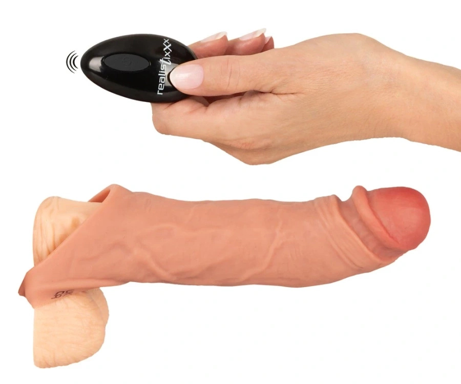 Realistixxx RealSleeve SL – wibrująca nakładka wydłużająca z pilotem