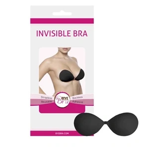 Bye Bra Invisible Bra C biustonosz samonośny bez ramiączek, czarny