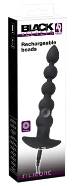 Black Velvets model 60383 – silikonowy korek analny z wibracją, czarny