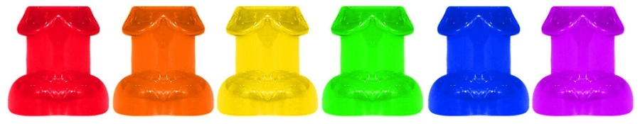 Kheper Games zestaw kieliszków Rainbow Party 6 szt. kolorowe 44 ml