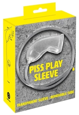 You2Toys Piss Play Sleeve przezroczysty rękaw z rurką 80 cm