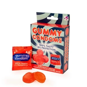 Spencer and Fleetwood Gummy Condoms żelki truskawkowo-śmietankowe, 10 szt., 120 g
