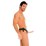 Uprząż z dildo For Him or Her Vibrating Hollow Strap-On Light FFS