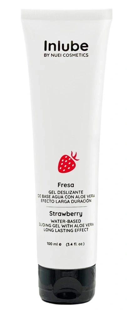 Nuei Inlube Sliding-Gel truskawkowy lubrykant na bazie wody 100 ml, wegański