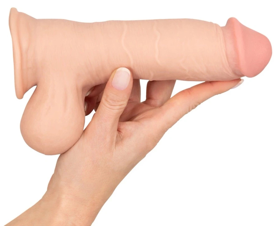 Nature Skin Model M elastyczne dildo z ruchomą powłoką 19,9 cm