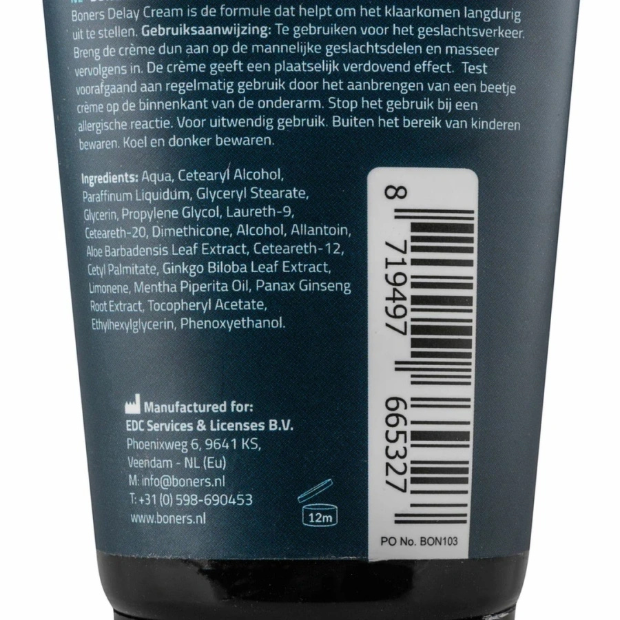 Boners Delay Cream 50 ml