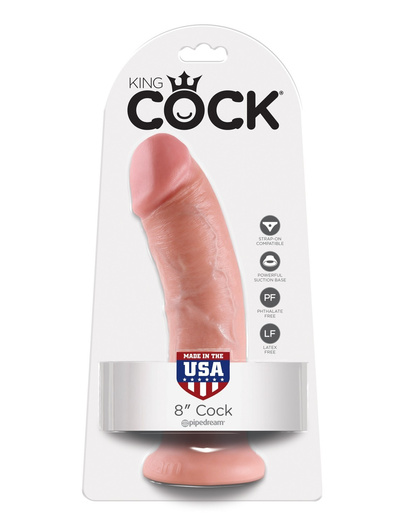8' Cock Flesh Dildo Cieliste 20Cm King Cock