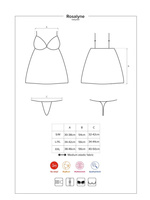 Rosalyne babydoll i stringi czerwone - przełamanie barier Obsessive