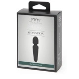 Fifty Shades of Grey Sensation Mini Wand – masażer, silikon, USB, czarny