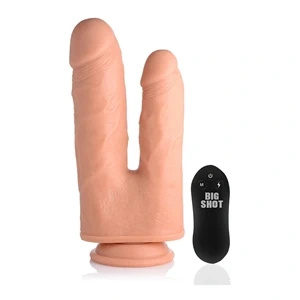 Curve Toys dildo podwójne silikonowe z przyssawką 20,5 cm