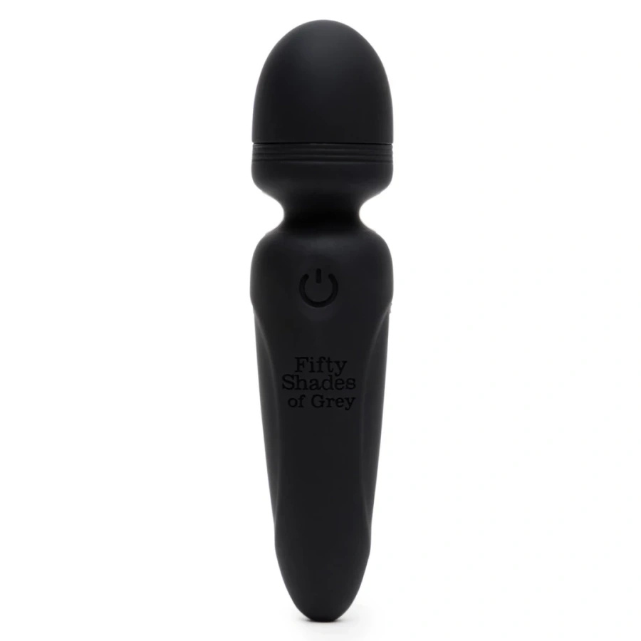 Fifty Shades of Grey Sensation Mini Wand – masażer, silikon, USB, czarny