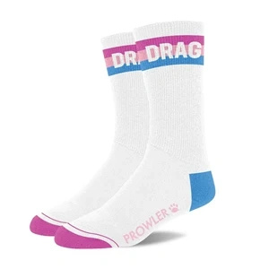 Prowler RED Drag – skarpety z napisem DRAG, czerwone, unisex