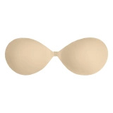 Bye Bra Invisible Bra miseczka A biustonosz bez ramiączek, wielokrotnego użytku, nude
