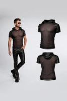 T-shirt Z Kapturem I Rękawami Raglan Wetlook Magnus Czarny Regnes