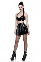 Top Wetlook Z Odkrytymi Plecami Sofia Czarny Demoniq