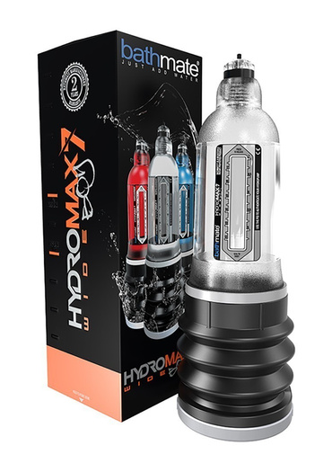Pompka wodna do penisa Hydromax7 Wide Boy Crystal Clear Bathmate