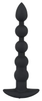 Black Velvets model 60383 – silikonowy korek analny z wibracją, czarny