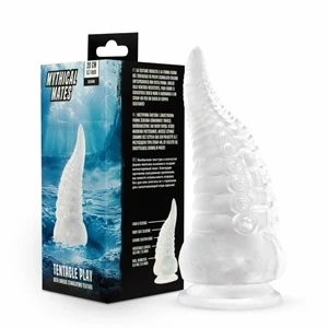 Mythical Mates Tentacle Play Jelly – dildo z przyssawką 22 cm, przezroczyste