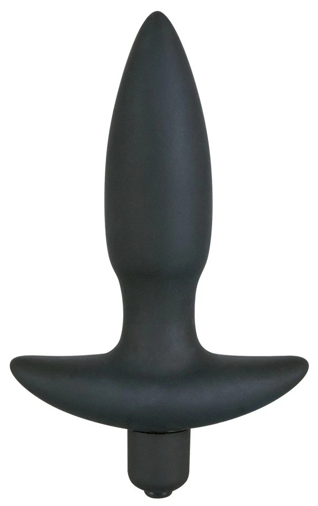Black Velvets model 13 cm – kompaktowy korek analny z wibracją i uchwytem