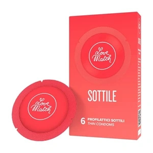 Love Match Sottile – cienkie prezerwatywy lateksowe 6 sztuk