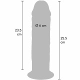 ToyJoy Get Real Deluxe 25,5 cm – dildo realistyczne TPE Vital Skin z przyssawką