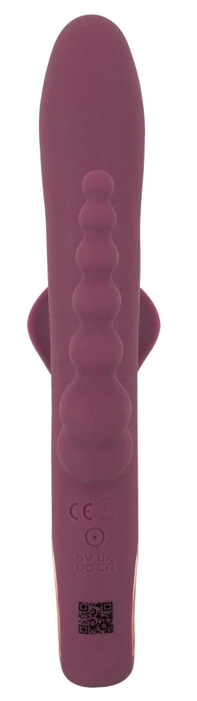 You2Toys Slim Triple Plum – wibrator potrójny 3w1, śliwkowy, 21,4 cm