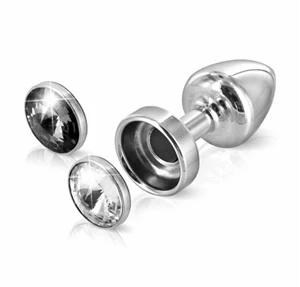 Diogol Anni Magnet Clear and Black 25 mm – aluminiowy korek z wymienną stopką magnetyczną
