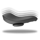 Black and Silver Panty Model – wibrator do bielizny z pilotem, silikonowy, czarny