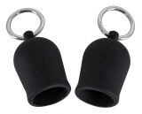 Black Velvets zestaw 2 przyssawek na sutki, czarne