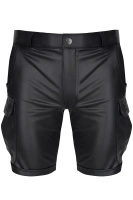 Szorty Cargo Wetlook Lorenzo Czarne Regnes